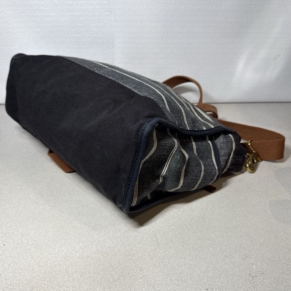 Fossil Travel Crossbody Bag Purse Satchel, Pockets, Black Gray Brown Straps - Picture 11 of 15
